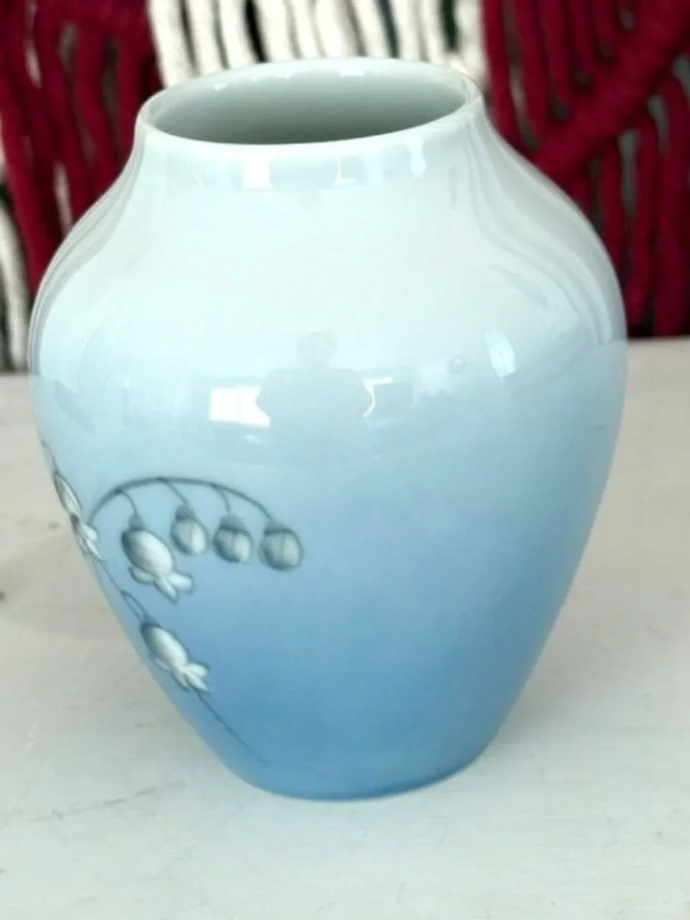 B&G Bing & Grøndahl Copenhagen Porcelain Lily of the Valley Bud Vase Denmark 501